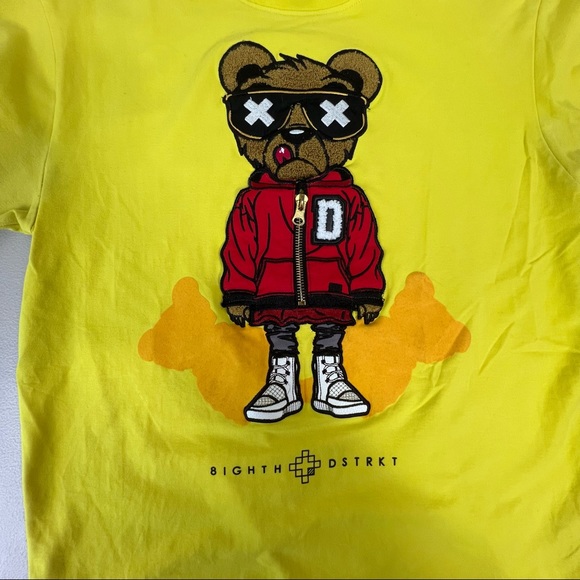8ighth Dstrkt Bear Shirt Zipper Hoodie Large - Picture 8 of 11